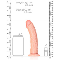 Real Rock Ultra Skin Gode réaliste Curved Dildo 18 x 4.2cm